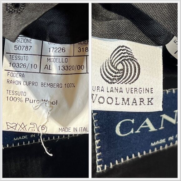 Canali 42R EU52 Mens Black Virgin Wool 3 Button Blazer Sport Coat Jacket - Picture 14 of 14